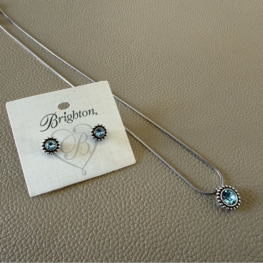 Brighton Silver and Blue Earrings